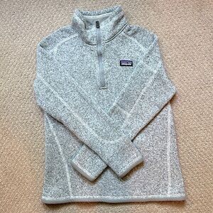 Patagonia kids quarter zip pullover,  grey size 10 unisex